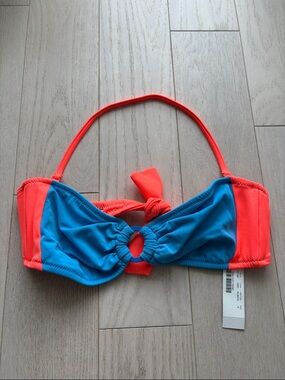 J crew colour block ring bandeau bikini top - small
